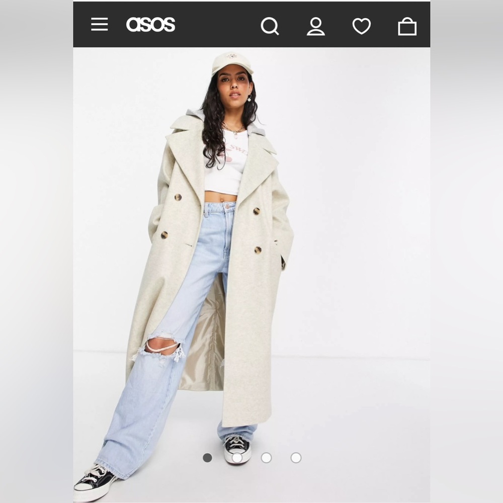 ASOS oversized coat size 4
